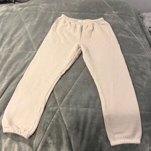 Cream Sweatpants